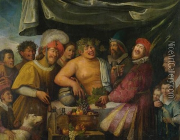 A Bacchanal Oil Painting - Niccolo Frangipane