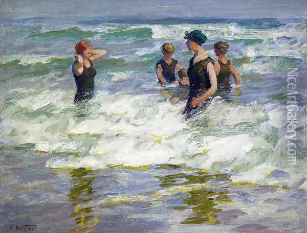 Bathers in the Surf I Oil Painting - Edward Henry Potthast