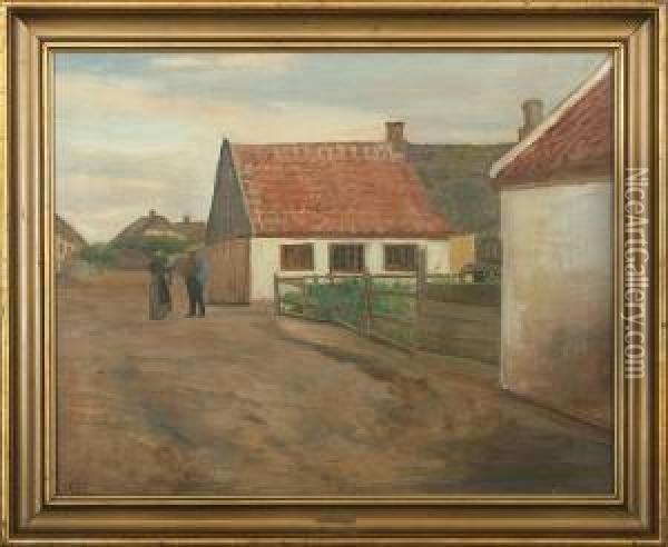 View Of Skagen Oil Painting - Sophie Petersen