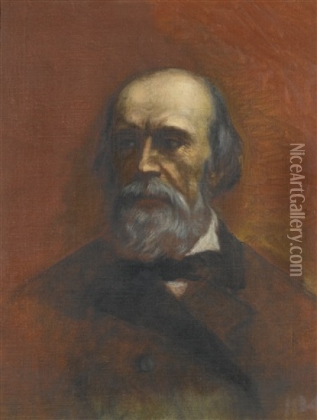 Portrait Of A Man Said To Be Walerjan Zawisza Linkowiec Oil Painting - Henryk Siemiradzki