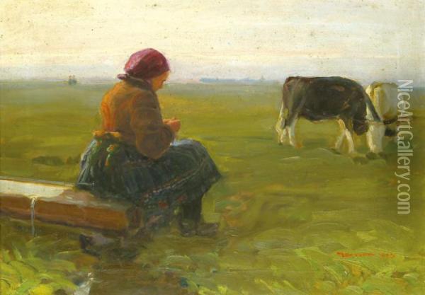 Az Itatonal Oil Painting - Tivadar Josef Mousson