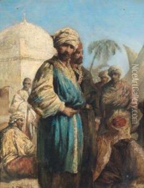 Orientalische Strasenszene Oil Painting - Raimund, Ritter Von Wichera