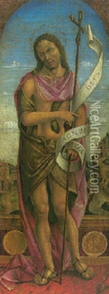 Saint John The Baptist Oil Painting - Vincenzo de Foppa