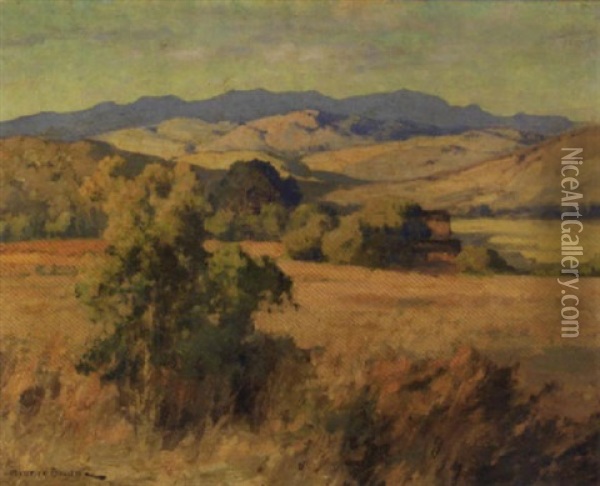 Evening Light/a California Landscape Oil Painting - Maurice Braun