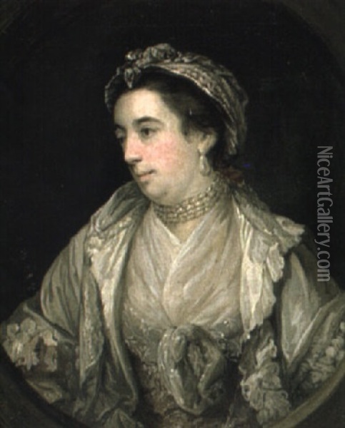 Portrait Of Mrs. Middleton Oil Painting - Francis Cotes