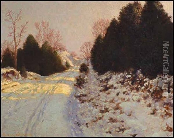 The Cozy Road Oil Painting - Francis Hans Johnston