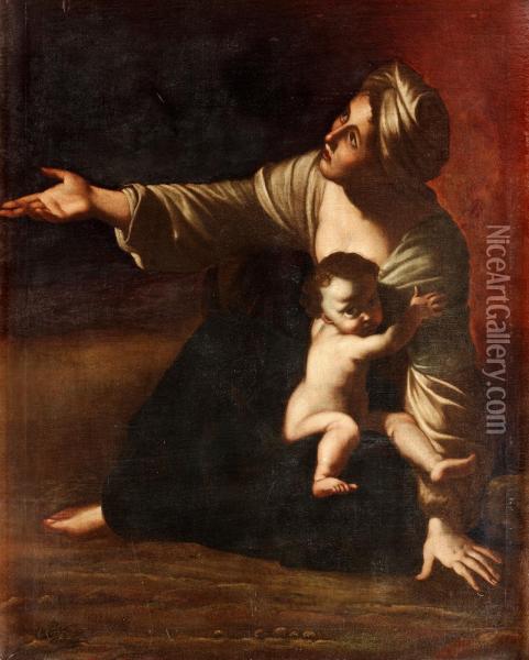 Beggar Oil Painting - Giovanni Lanfranco