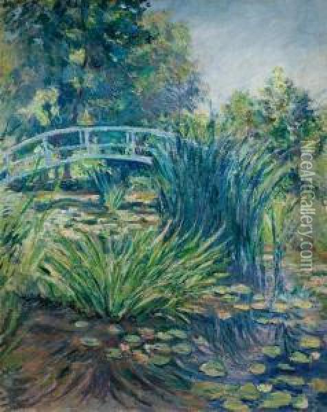 Le Jardin De Monet A Giverny Oil Painting - Blanche Hoschede-Monet