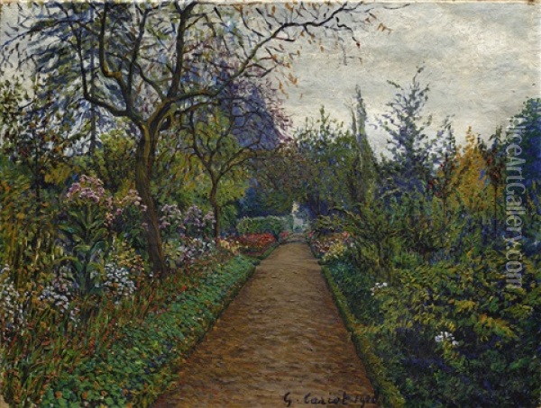 Jardin Fleuri Oil Painting - Gustave Camille Gaston Cariot