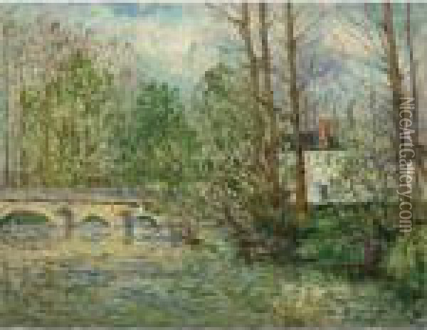 Paysage De Printemps A Lavardin, Loir-et-cher Oil Painting - Maxime Maufra