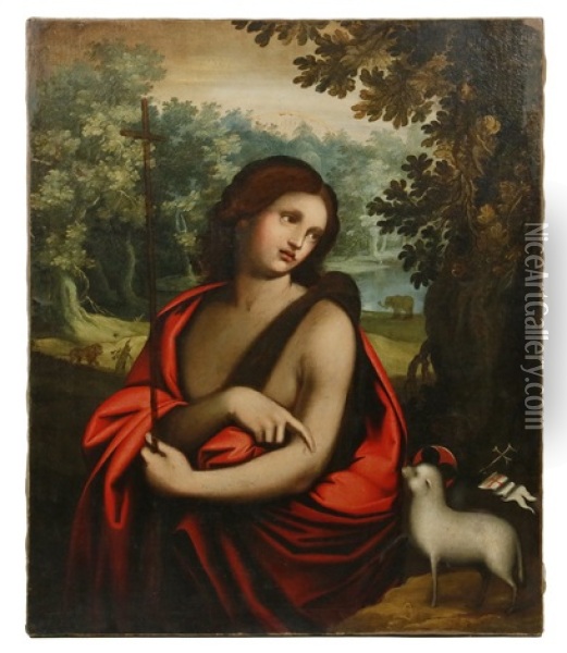 The Young Saint John The Baptist Oil Painting - Massimo Stanzione