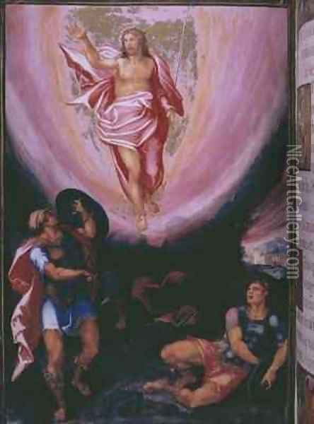 Resurrection Oil Painting - Julian Fuente del Saz