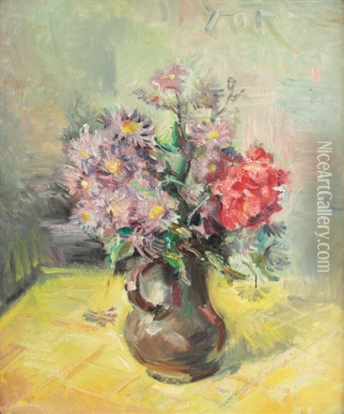 Spring Flowers Oil Painting - Petre Iorgulescu Yor