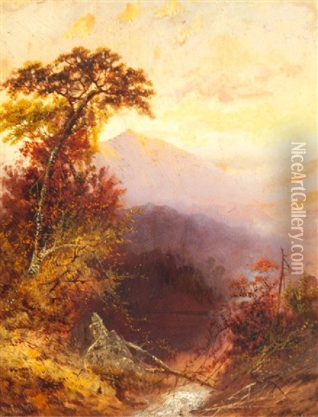 Hudson River Valley Oil Painting - Charles H. Chapin