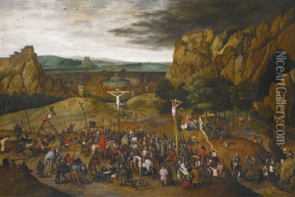 Calvary Oil Painting - Pieter Brueghel the Younger