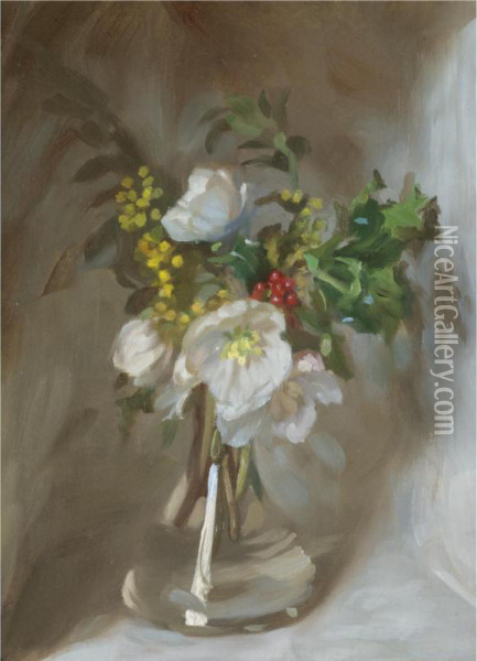 Christmas Rose Oil Painting - John Henry Lorimer