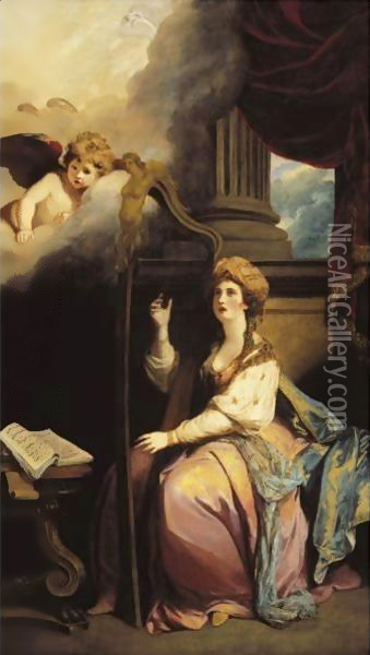 Saint Cecilia Oil Painting - Sir Joshua Reynolds
