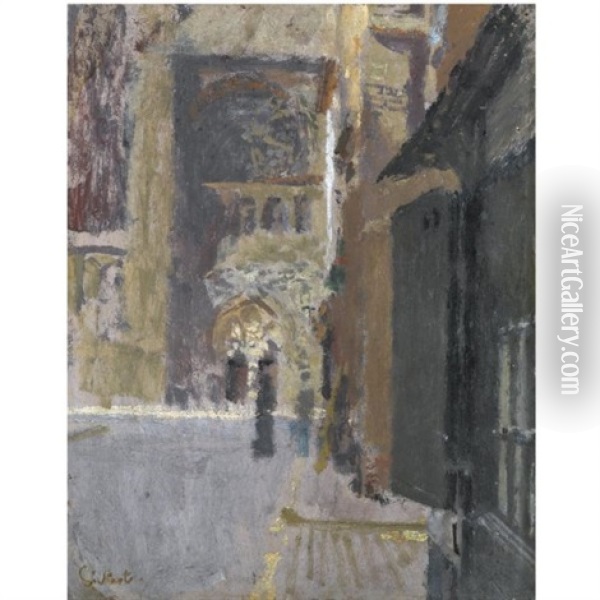 La Rue Pecquet Oil Painting - Walter Sickert