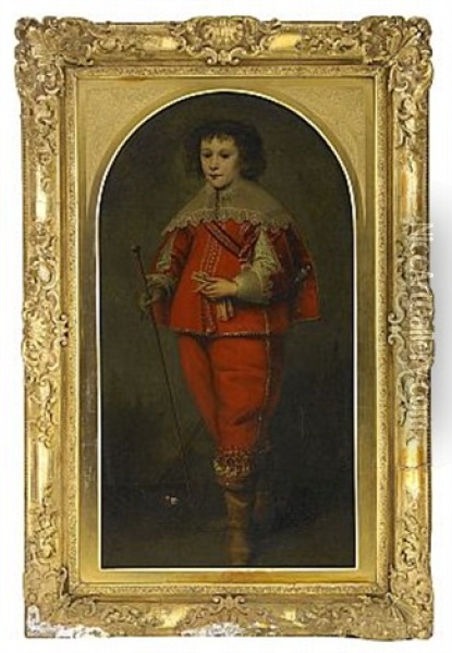 Portratt Forestallande Kung Karl Ii Av England Oil Painting - Jacob Oost the Elder