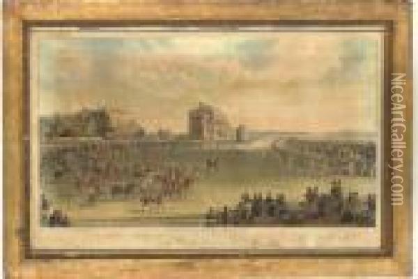 Doncaster Races, By Smart And Hunt Oil Painting - James Pollard