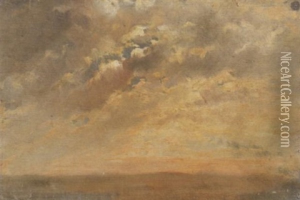 Wolkenstudie Oil Painting - Albert Kappis