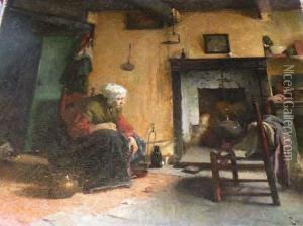 Devant Latre Oil Painting - Carl Duxa