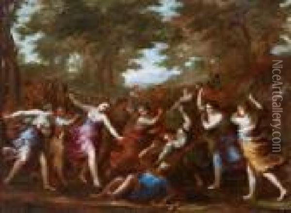 La Morte Di Orfeo Oil Painting - Pietro Da Cortona (Barrettini)
