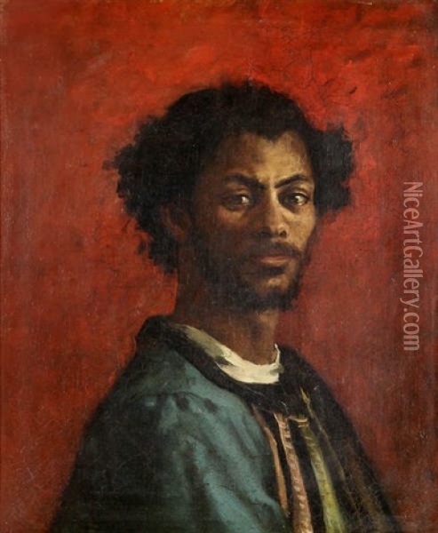 Portrait D'un Homme Oriental Oil Painting - William James Mueller