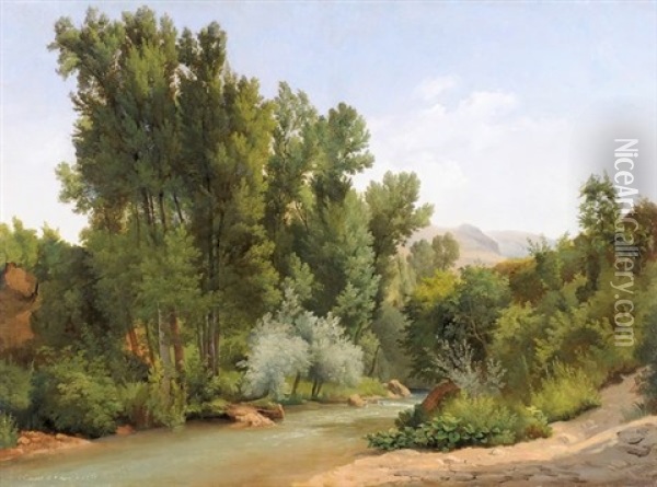 Subiaco Oil Painting - Gustaf Wilhelm Palm