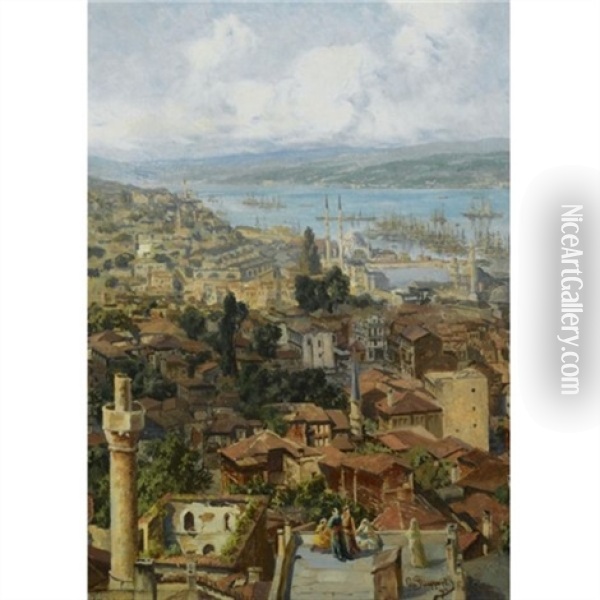 Constantinople Oil Painting - Otto von Ruppert