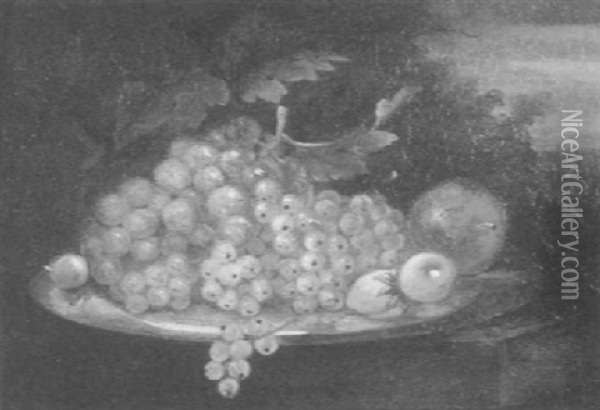 Still Life With Grapes, Currants, And Strawberries Oil Painting - Alexander Adriaenssen the Elder