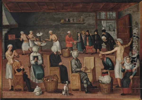 The Legend Of The Baker Of Eeklo Oil Painting - Cornelis Van Dalem