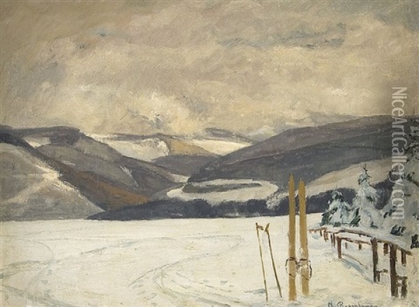 Winter Am Kahlen Asten Oil Painting - Alfred Rasenberger