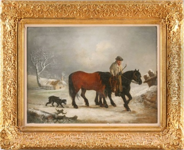 Horseflesh Oil Painting - Thomas Jones Barker