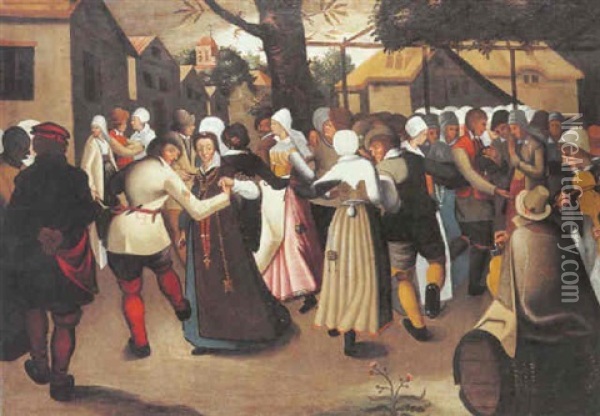 La Danse De La Mariee Oil Painting - Pieter Brueghel III