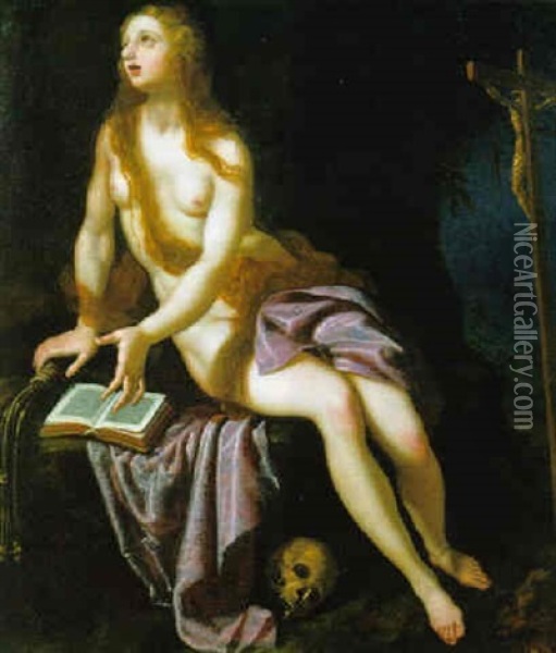 La Maddalena Oil Painting - Giovanni Bilivert