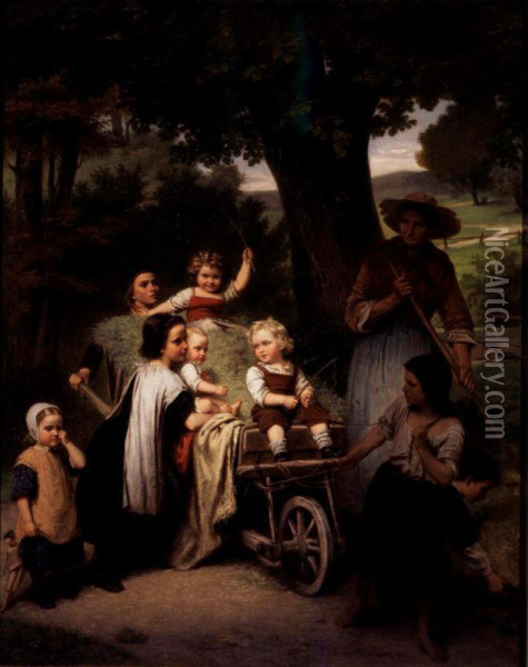 Kinderlust Oil Painting - Carl Johann Lasch