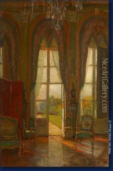 Grand-salon Du Chateau De Brienne Oil Painting - Edouard Masson