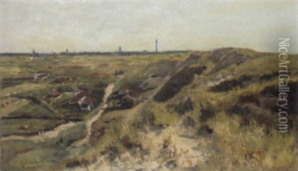 Blick Auf Ostende Oil Painting - Olof August Andreas Jernberg