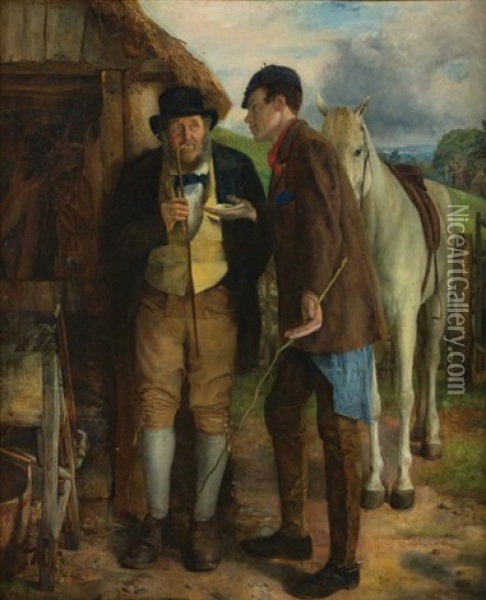 Short Changed Oil Painting - Erskine Nicol