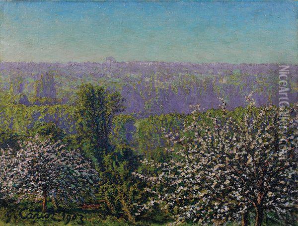 Pommiers En Fleurs Oil Painting - Gustave Cariot