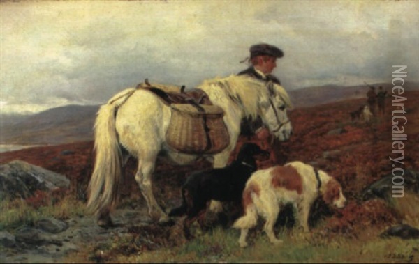 The Game Carrier Oil Painting - John Sargent Noble