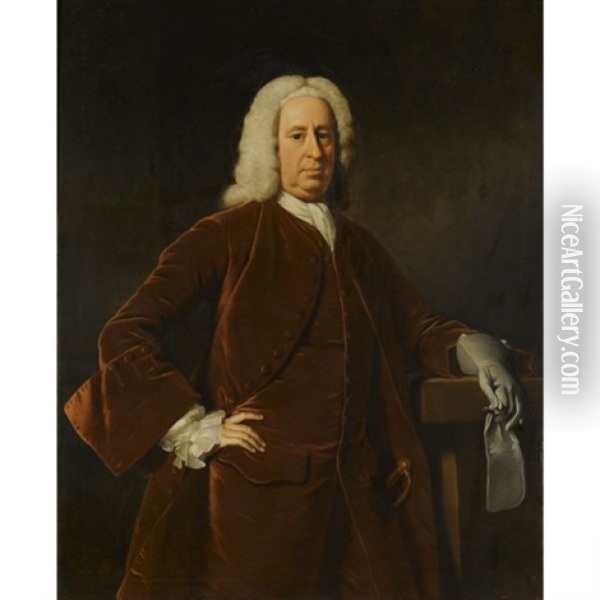 Portrait Of John Fitzgerald Villiers, 1st Earl Of Grandison (1692-1766) Oil Painting - Allan Ramsay