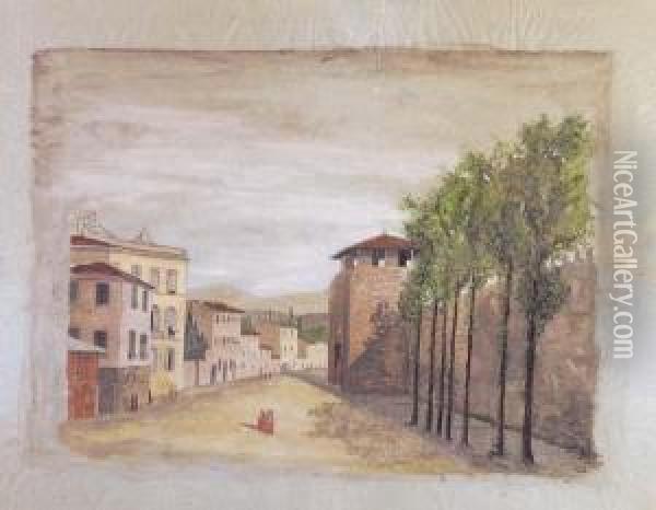 Porta Al Prato Oil Painting - Fabio Borbottoni