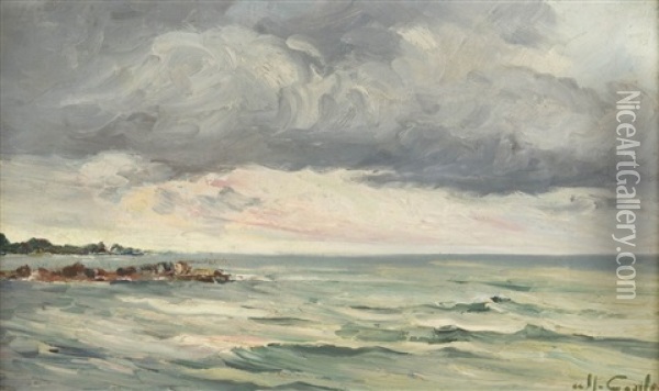 Mer Et Nuages Oil Painting - Alfred Casile