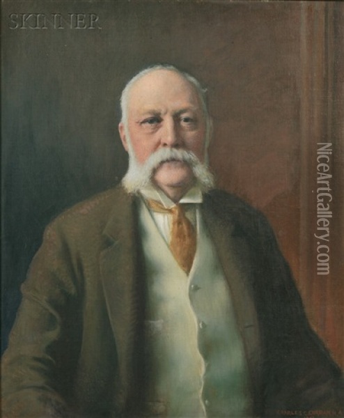 Portrait Of Adelbert Clark Tuttle (1847-1914) Oil Painting - Charles Courtney Curran