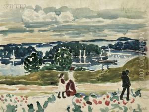 Maine Oil Painting - Maurice Brazil Prendergast