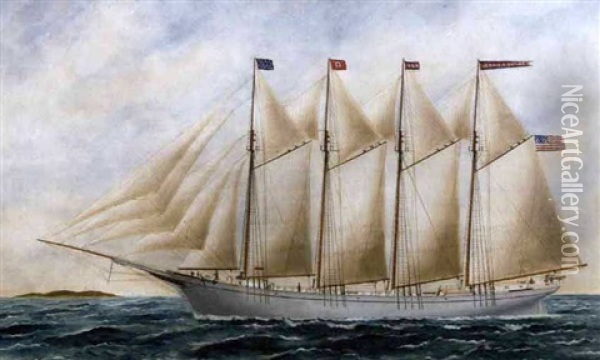 The Four-masted Schooner 