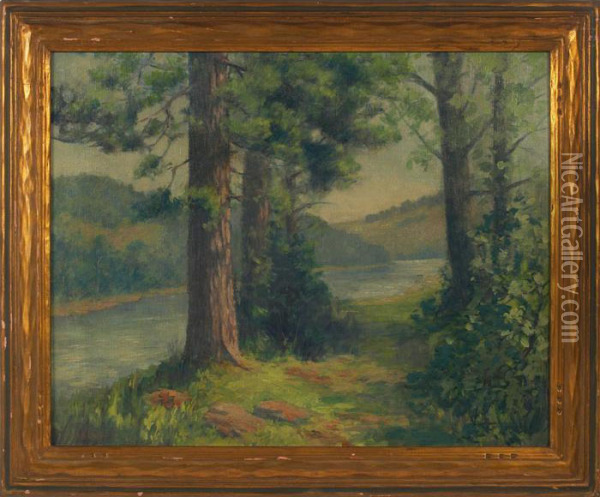 The Fox River Oil Painting - Homer Wayland Colby