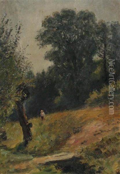 Sommerlandschaft Oil Painting - Anna Peters